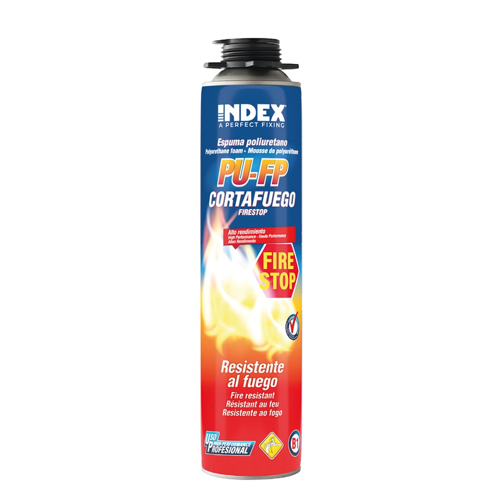 PU-FP [CP] Espumas de poliuretano. Espuma de poliuretano resistente al fuego para aplicación con pistola